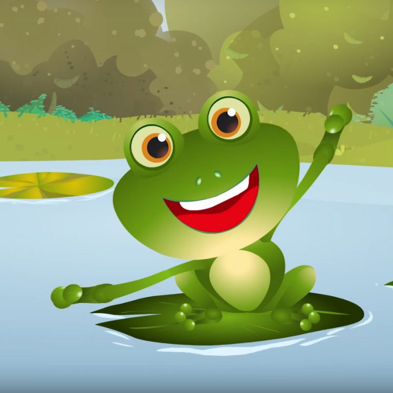 Little Green Frog Song | Rainbow Songs